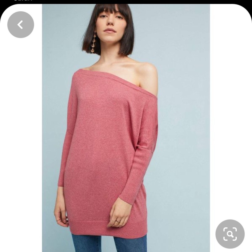 Moth off the shoulder tunic top